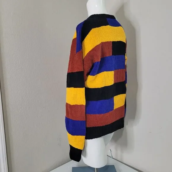 Neiman Marcus Small sweatshirt sweater chenille soft cable knit hand knit - Picture 5 of 10